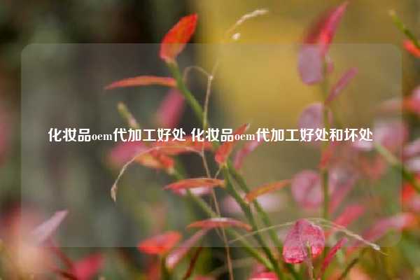 化妆品oem代加工好处 化妆品oem代加工好处和坏处